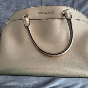 Michael Kors Gold Satchel Bag